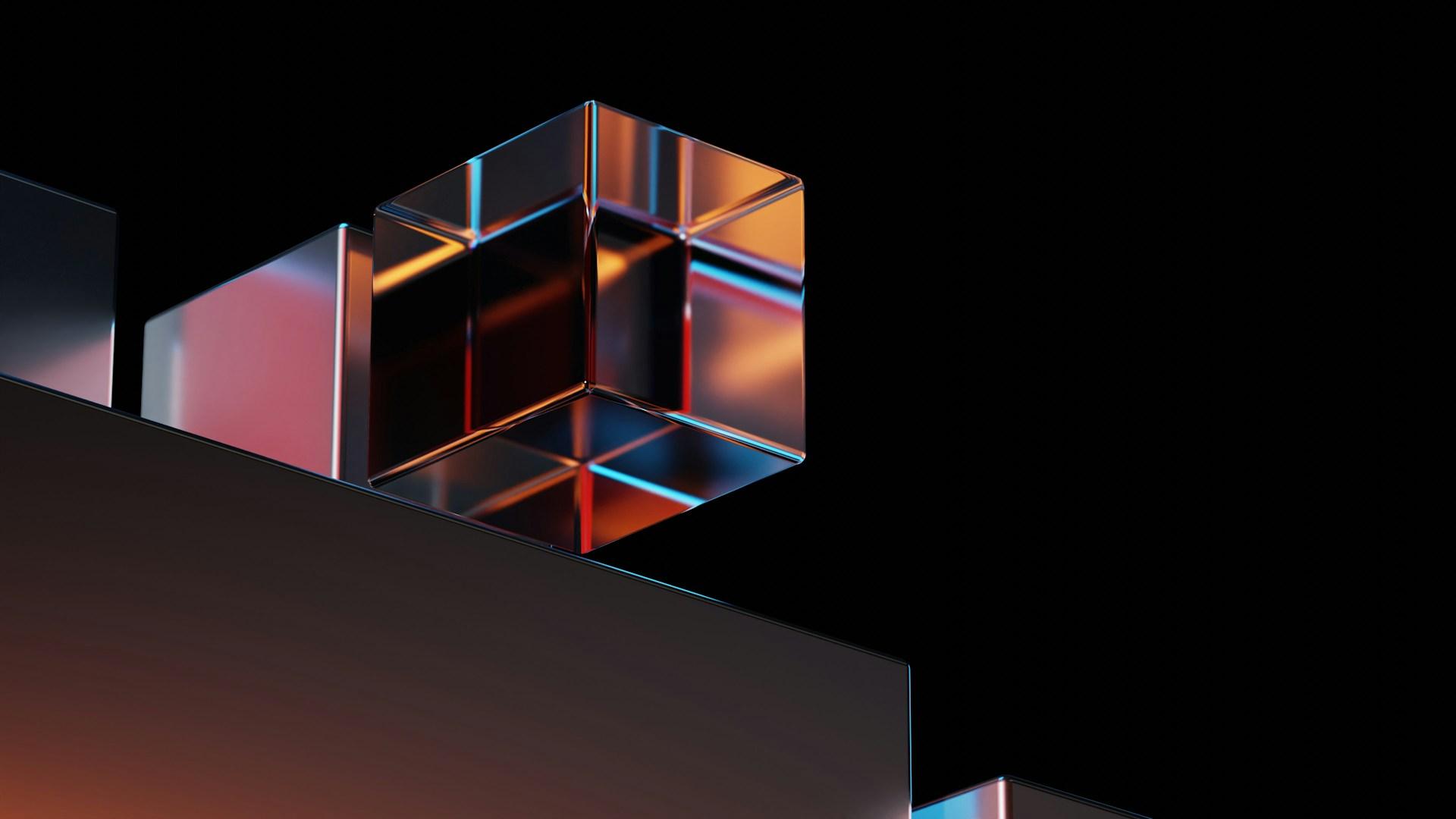 Glass cube