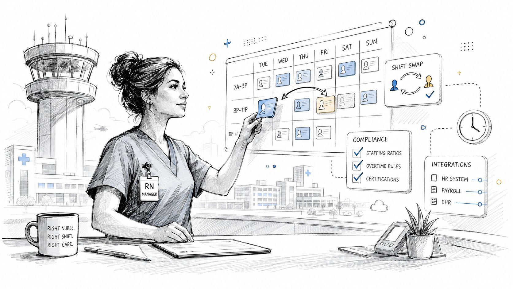Heading image for Nursing Scheduling Software: A Buyer's Guide for 2026
