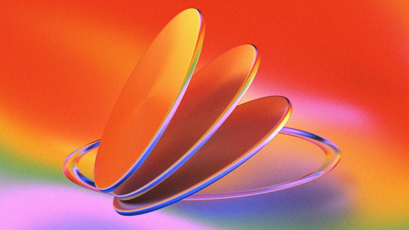 Close-up of flower on colorful background